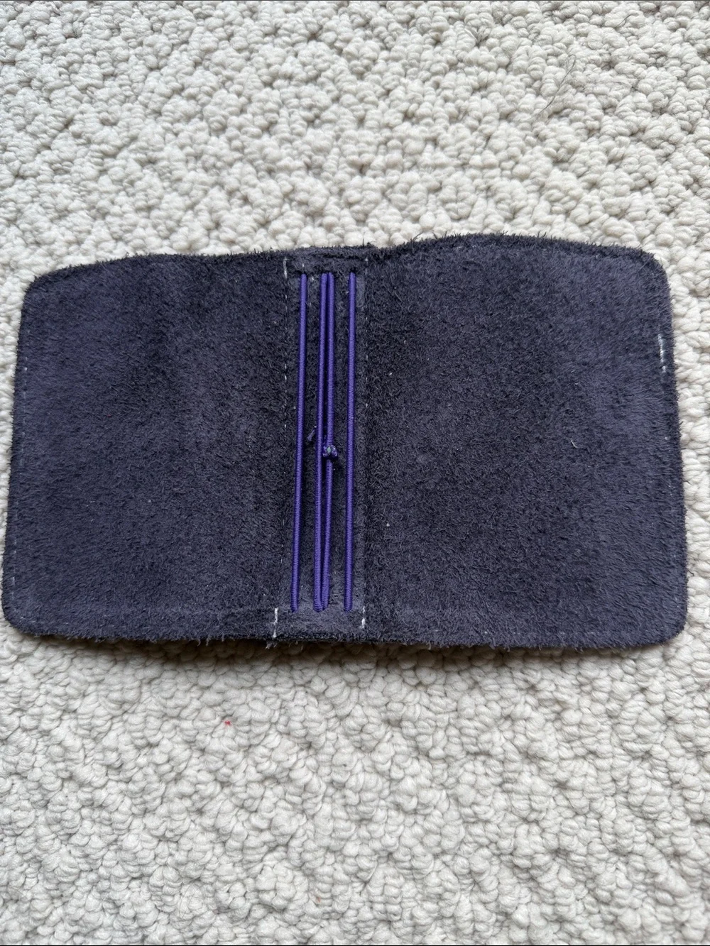 Foxy Fix mini notebook cover - purple leather